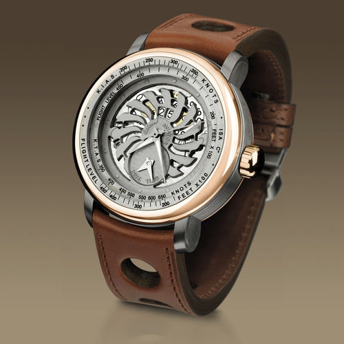 Наручные часы авиаторы - AVIATOR I - YESLAM GENEVE - с расчетом скорости воздуха / с двойным часовым поясом