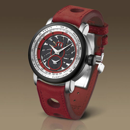 Наручные часы авиаторы - Aviator I BlackFlash - YESLAM GENEVE - с расчетом скорости воздуха