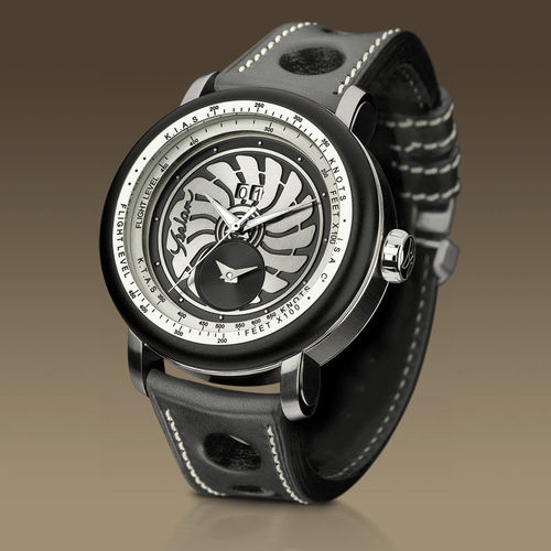 Наручные часы авиаторы - Aviator I Dual Time - YESLAM GENEVE - с расчетом скорости воздуха / с двойным часовым поясом