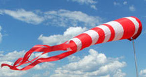 Ветроуказатель для аэропорта - Wind sock - Aeros Ltd. - с мачтой