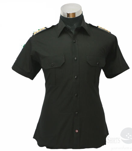 Униформа для мужчин - Black  - Whitepilotshirt.com - для пилота / из хлопка