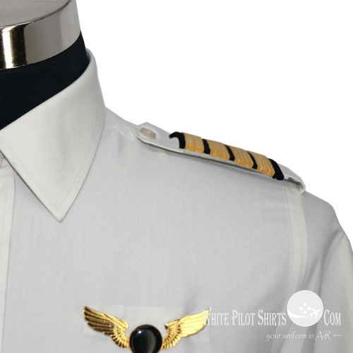 Униформа для женщин - Light Grey - Whitepilotshirt.com - для пилота / из хлопка