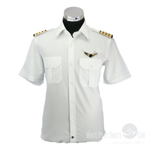 Униформа для пилота - Reverse Satin - Whitepilotshirt.com - из хлопка / для мужчин