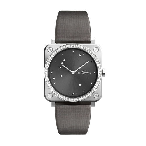 Наручные часы авиаторы - BR S GREY DIAMOND EAGLE DIAMONDS - BELL & ROSS - замозаводной