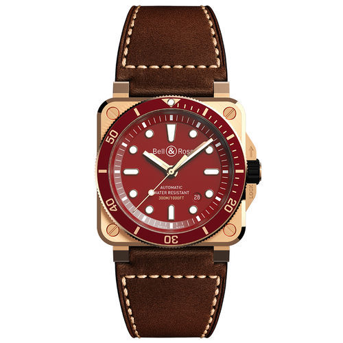 Наручные часы авиаторы - BR 03-92 DIVER RED BRONZE - BELL & ROSS