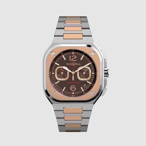 Наручные часы авиаторы - BR 05 CHRONO EDICIÓN LIMITADA - BELL & ROSS - хронограф / замозаводной