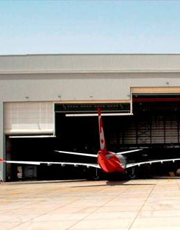 Рулонный ворота для ангара - Aircraft Support Industries - для самолета / из ткани