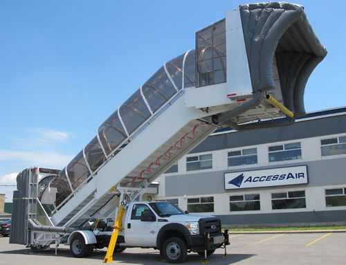 Лестница для посадки на судно - ACCESSAIR Systems - мобильная / самоходная / с покрытой зоной