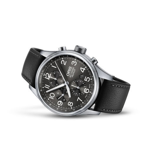 Наручные часы авиаторы - 01 774 7699 4063-07 5 22 19FC - Oris - хронограф / с двойным часовым поясом / замозаводной