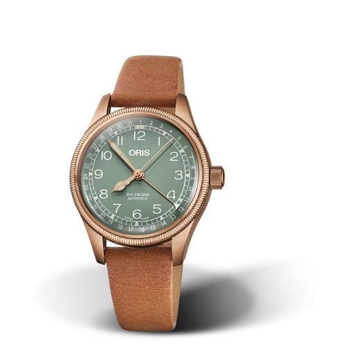 Наручные часы авиаторы - BRONZE POINTER DATE - Oris - хронограф / замозаводной