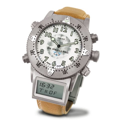 Наручные часы для пилота - DH02  - DE HAVILLAND WATCHES - авиаторы / с альтиметром / замозаводной