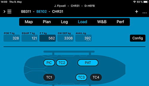 Программное обеспечение для управления - EFB - heliEFB - для анализа веса и равновесия / для планирования полета / для программирования встроенных систем