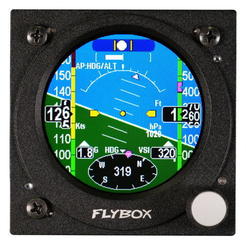 Электронный авиагоризонт - OBLÒ2 - Flybox Avionics - 3 дюйма / с подсветкой