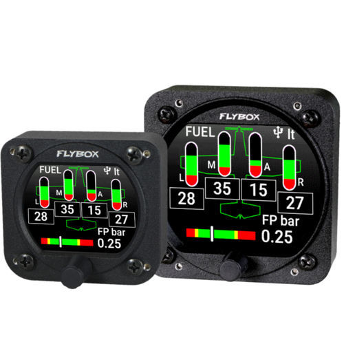 Индикатор давления - Omnia Fuel L-P - Flybox Avionics - уровень / цифровой / для топлива