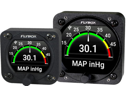 Индикатор давления - Omnia MAP - Flybox Avionics - аналоговый / цифровой / для двигателя