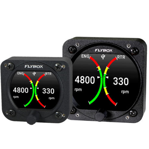Цифровой тахиметр - Omnia RPM-ROTOR - Flybox Avionics - с подсветкой