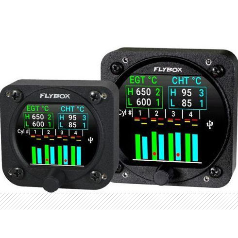 Измерительный прибор температуры - Omnia57 - Flybox Avionics - для авиационно-космической промышленности / с экраном / автоматический