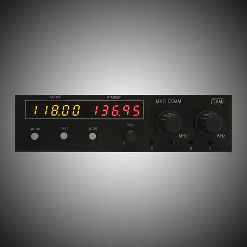 NAV/COM GPS - MX11 COMM - TKM Avionics - крепление на панели / для самолета
