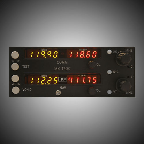 Глиссадное NAV/COM - MX170C  - TKM Avionics - крепление на панели / для самолета