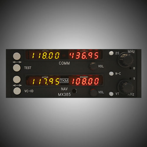 Глиссадное NAV/COM - MX385  - TKM Avionics - крепление на панели / для самолета