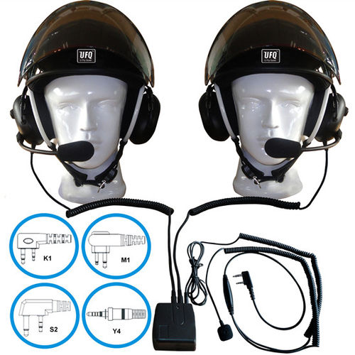 Наушники с микрофоном для пилота - UFQ THMS-2 - U Fly Quiet Headsets & Helmets - для маятника / для технического обслуживания на земле / противошумный