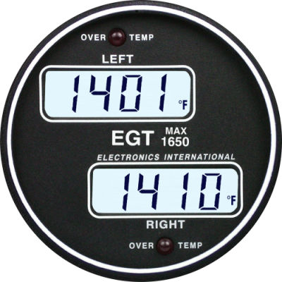 Индикатор для измерения температуры - EE-1P - Electronics International - цифровой / для двигателя / выхлопного газа