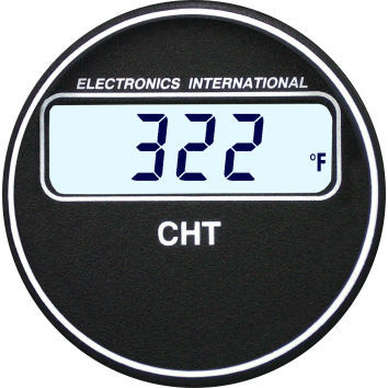 Индикатор для измерения температуры - C-1 CHT - Electronics International - цифровой / для двигателя / для самолета