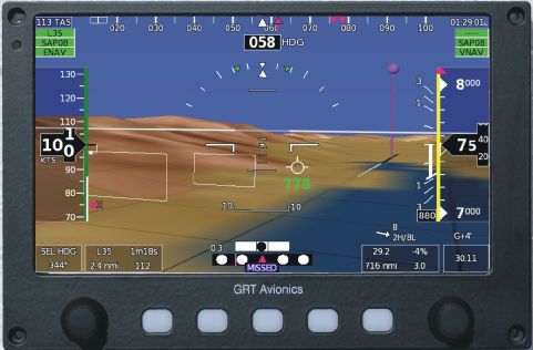 EFIS для самолета - Horizon EX  - GRT Avionics - 800x480 / сенсорная