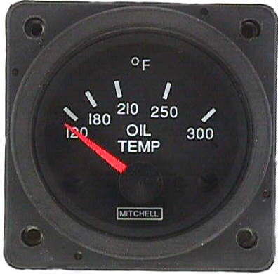 Индикатор для измерения температуры - D1-211-5088,  D1-211-5090 - Mitchell Aircraft Products, Inc. - аналоговый / для масла / для самолета