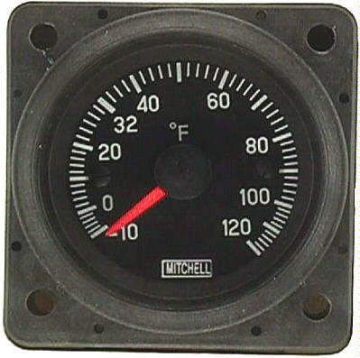 Индикатор для измерения температуры - D1-211-5122, D1-211-5123  - Mitchell Aircraft Products, Inc. - аналоговый / для двигателя / для самолета
