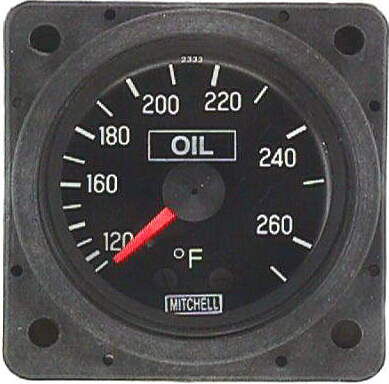 Индикатор для измерения температуры - D1-111-5094 - Mitchell Aircraft Products, Inc. - аналоговый / для двигателя / для самолета