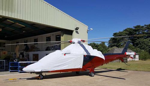 Защитный брезент для самолета - AW109SP - Air Covers Ltd - для вертолета / для кокпита / для двигателя