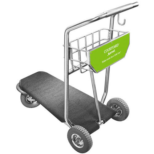 Багажная тележка для терминала аэропорта - EZ Cart 04 - Architectural Brass Co. - для пассажиров / открытая / 3-колесная