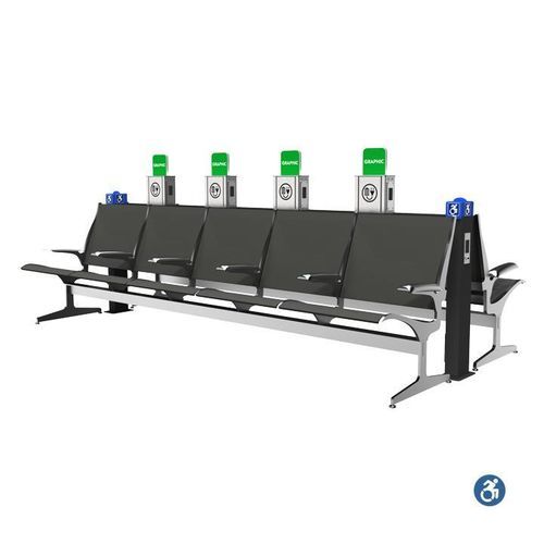Станция подзарядки для аэропорта - HOLLAND SEATBACK - Parabit Systems - для сидений в залах ожидания / для мобильного телефона / для ноутбука
