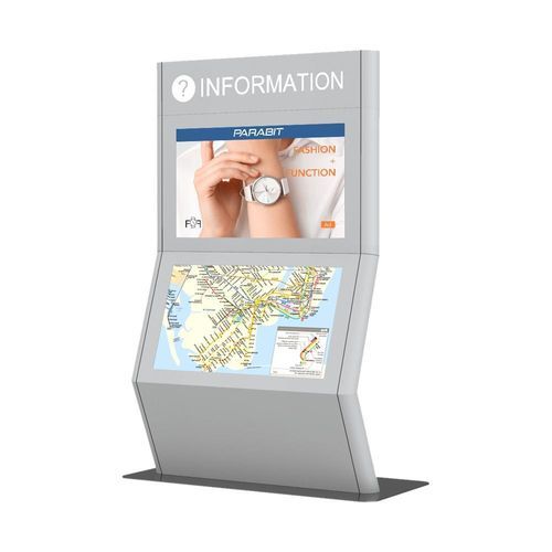 Мультимедийная интерактивная стойка - ATLAS DUAL - Parabit Systems - информационная / для аэропорта