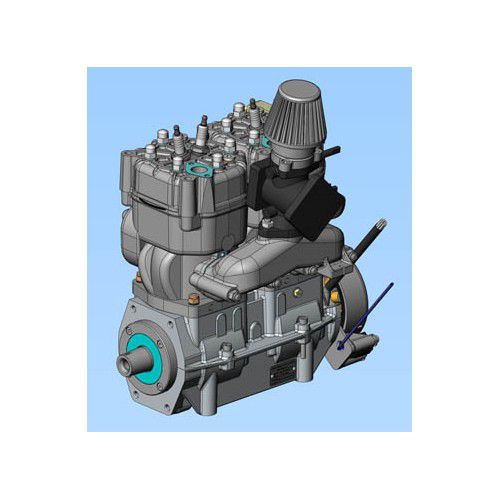 Поршневой двигатель 10 - 50 л.с. - 2625 01 - SOLO® VERTRIEBS- UND ENTWICKLUNGS GMBH - 10 - 50 кг / для ULM / для планера с мотором