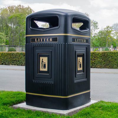 Мусорный контейнер для аэропорта - Glasdon Jubilee™ 240 - Glasdon UK Limited - напольный / с сортировкой