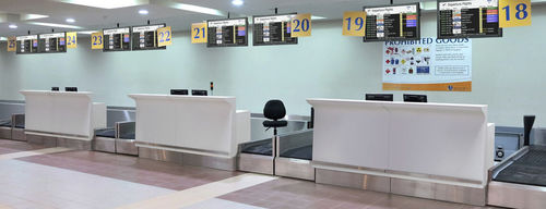 Стойка для регистрации - INTOS Airport Solutions - для посадки / информационная / таможня