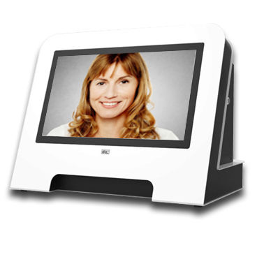 Терминал управления очередью на стойке - 2D Simple Countertop - Telemedium / Teleportel - сенсорный / для аэропорта