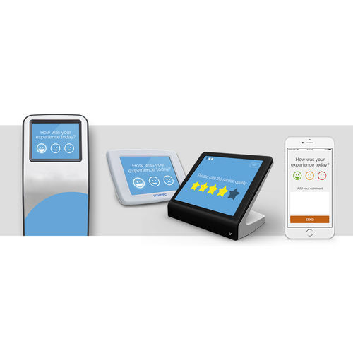 Система оценки качества обслуживания на стойке - Wavetec - напольная / для аэропорта