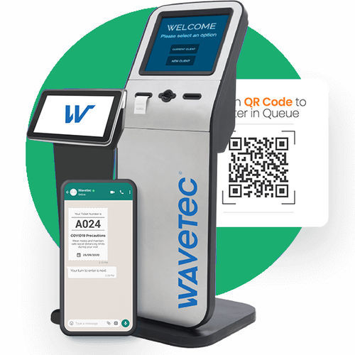 Напольный терминал управления очередью - Wavetec - сенсорный / для аэропорта