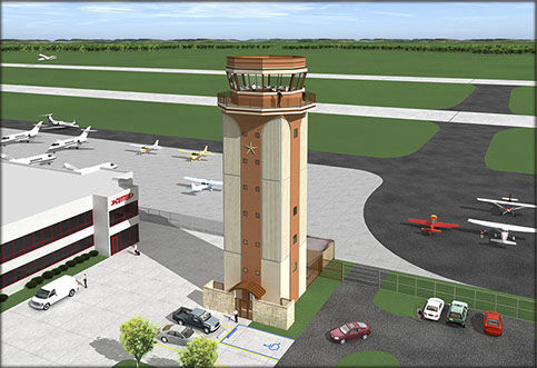 Командно-диспетчерский пункт для аэропорта - McKinney  - AJT Engineering - для управления воздушным движением