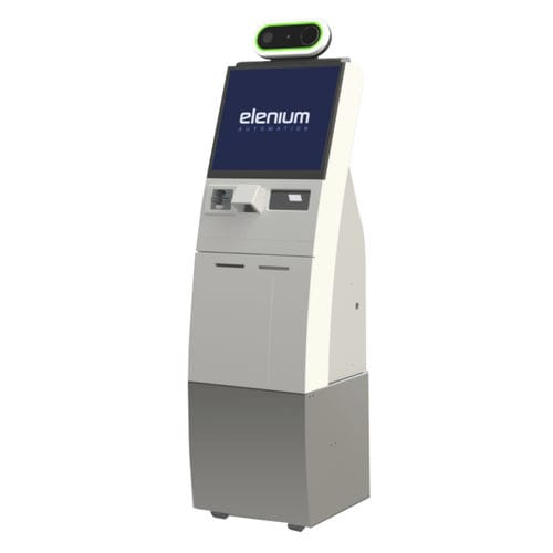 Стойка регистрации с принтером - Elenium Automation - с устройством считывания посадочных талонов / на стойке / для аэропорта