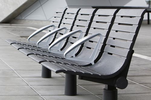 Кресла для залов ожидания для аэропорта - Tecno RS - Forms+Surfaces - 3 места / 4 места / 5 мест