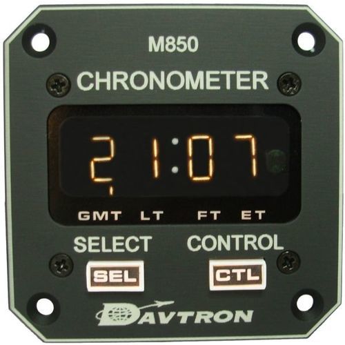 Настенные часы для летательного аппарата - M850 series - Davtron, Inc. - электронный / кварцевый / с подсветкой