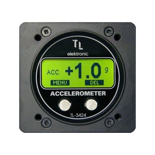 Акселерометр с индикатором - TL-3424 - TL elektronic Inc. - цифровой / для самолета / для авиационно-космической промышленности