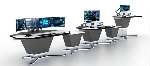Индивидуальный пульт управления воздушным движением - DYNAMIC 2020 - Pyrotech workspace - прямой / без ящика для хранения / для командно-диспетчерского пункта
