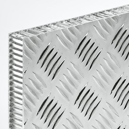 Сэндвич-панель поверхность из алюминия - COMPOCEL ALURIS  - CEL COMPONENTS SRL - сотовой конструкции / для авиационно-космической промышленности / для пола
