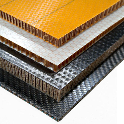 Сэндвич-панель из алюминия - EURO-COMPOSITES SA - стеклянная поверхность / сотовой конструкции / для аэронавтики