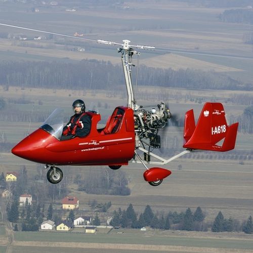 Двухместный автожир - GT - carpenterie pagotto srl - четырехтактный двигатель / тандем / с открытой кабиной пилота